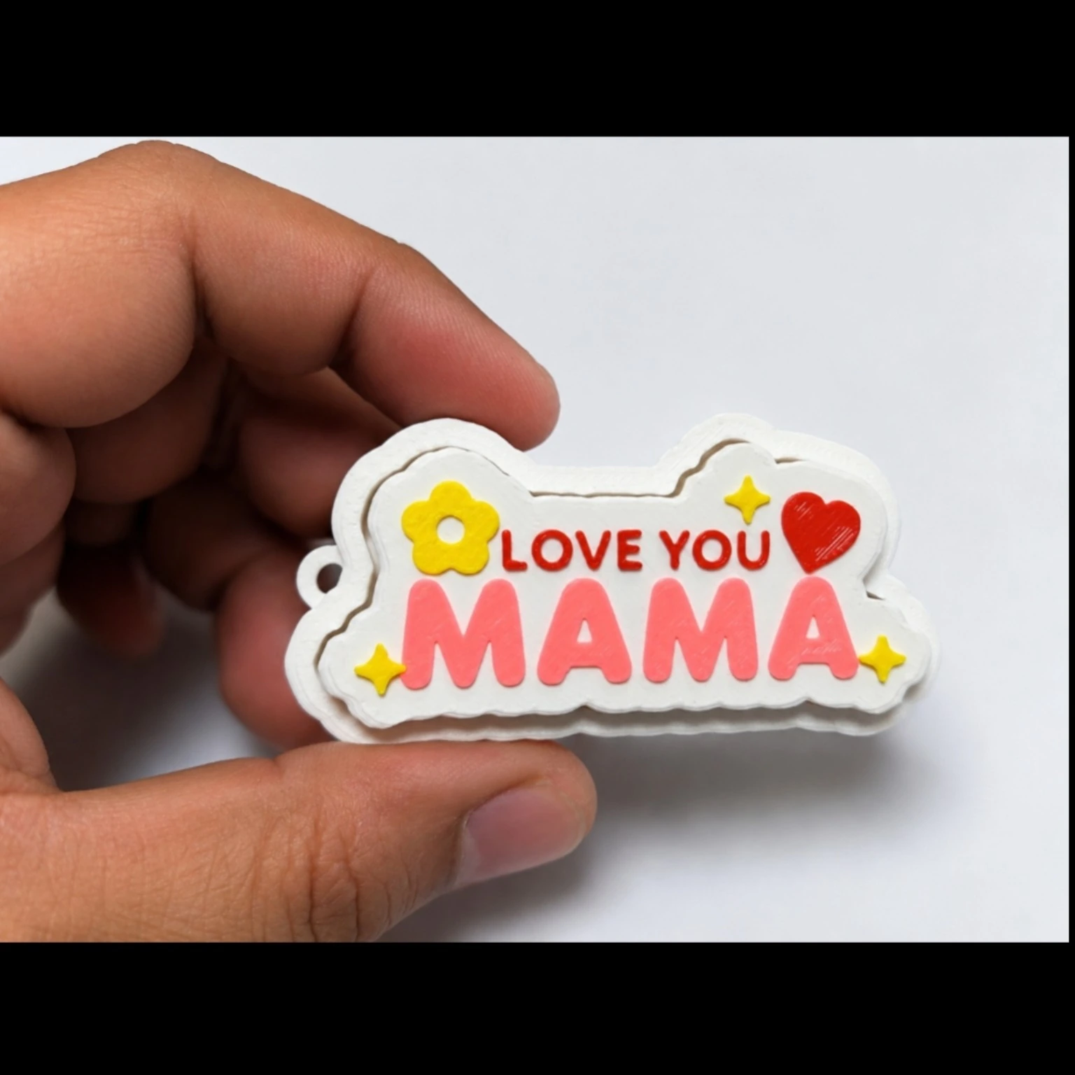 Custom Love You Mama 3D printed gift